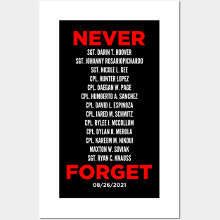 Never Forget 13 Fallen Soldiers Posters and Art